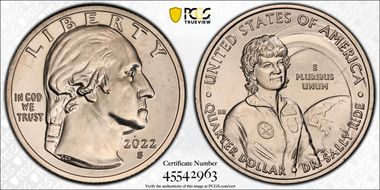 2022-S 25C Dr. Sally Ride First Strike MS66