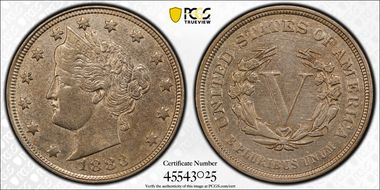 1883 5C No CENTS N1