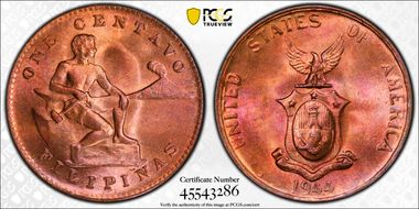 1944-S 1C KM-179 MS66RB