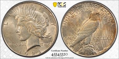 1928-S $1 AU55