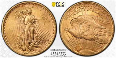 1922 $20 MS62