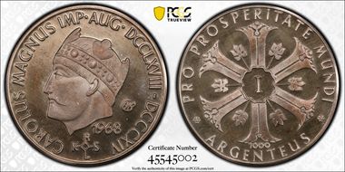 1968 Slvr Duc Charlemagne PR67