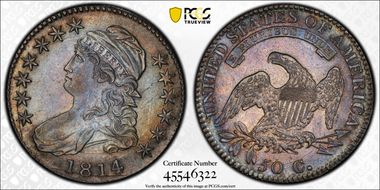 1814/3 50C AU58
