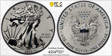 2019-S $1 Silver Eagle Enhanced Rev PR PR70