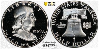 1959 50C PR68+ DCAM