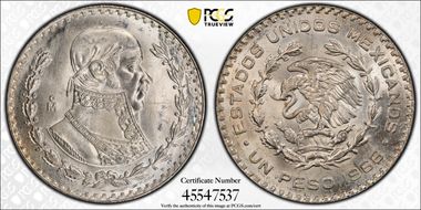 1966-Mo Peso KM-459 MS66