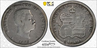 1883 25C Hawaii N1