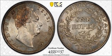 1835.(B) Rupee SW-1.47 MS63