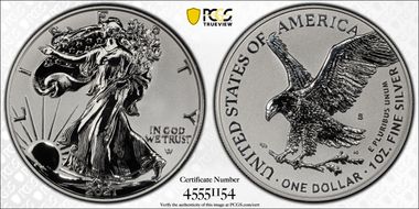 2021-S $1 Silver Eagle Rev PR - Type 2 Designer Edition PR70