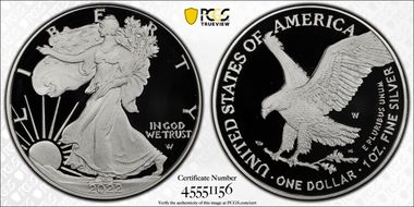 2022-W  $1 Silver Eagle First Strike PR70DCAM