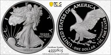 2022-W  $1 Silver Eagle First Strike PR70DCAM