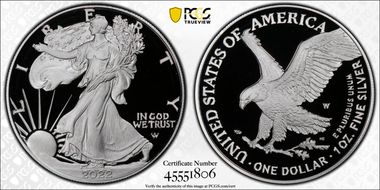 2022-W  $1 Silver Eagle First Strike PR70DCAM
