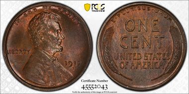 1917-D 1C MS64BN