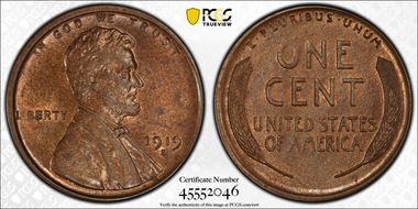 1919-S 1C MS62BN