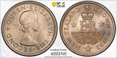 1953 Crown QEII Coronation MS64+