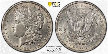 1896-O $1 AU55