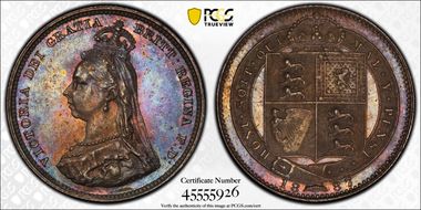 1887 Shil S-3926 Jubilee Head MS63