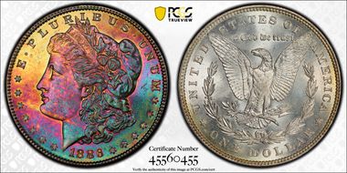 1886 $1 MS64