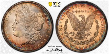 1878 7TF $1 Reverse of 1878 MS64+ 