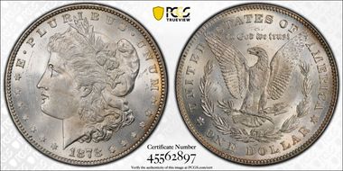 1878 7/8TF $1 Strong MS64