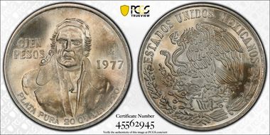 1977-Mo 100 P Low 77 KM-483.1 MS67