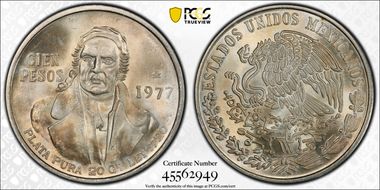 1977-Mo 100 P Low 77 KM-483.1 MS67