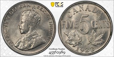 1922 5C Near S MS62