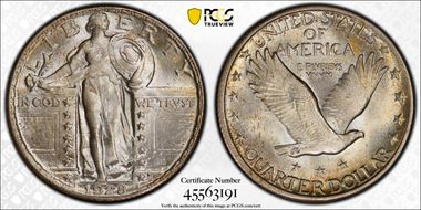 1928 25C MS67FH