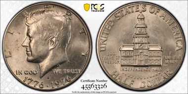 1976-D 50C Clad MS62