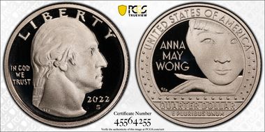 2022-S 25C Anna May Wong First Strike PR70DCAM