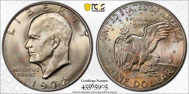1972-D $1 MS67