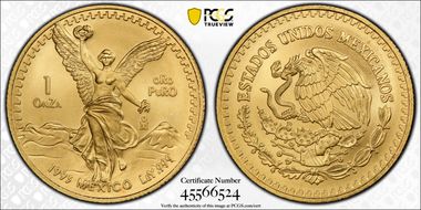 1993-Mo Onza Libertad Gold MS69
