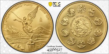 2008-Mo Onza Libertad Gold MS69