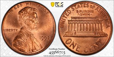 1992 1C MS65RD