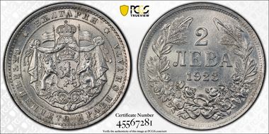 1923 2 Leva KM-36 MS64