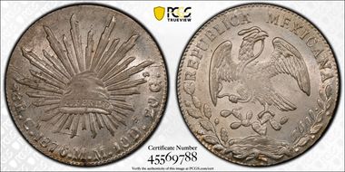 1876-Ca MM 8 R Ca52 MS63