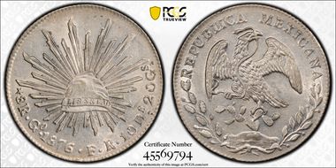 1876-Go FR 8 R Go56 MS62