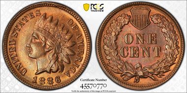 1886 1C Type 1 MS63RB