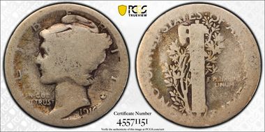 1916-S 10C Mercury FR2