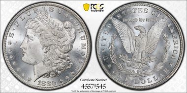 1880-S $1 MS65