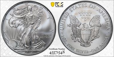 2009 $1 Silver Eagle MS69