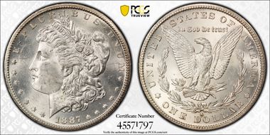 1887-S $1 MS62