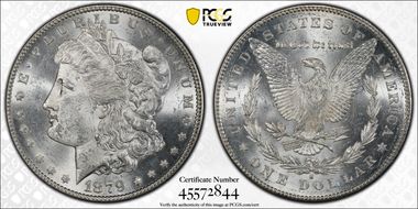 1879-S $1 Reverse of 1878 MS62