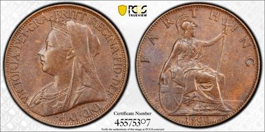 1900 1/4D S-3964 Blackened finish MS64