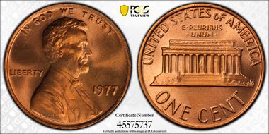 1977 1C MS66RD
