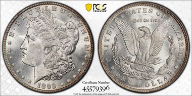 1893 $1 MS62