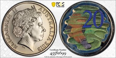 2013 20C Colorized Platypus MS68