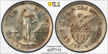 1935-M 10C KM-169  Ag MS65