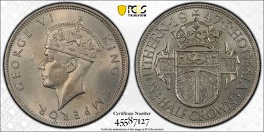 1947 1/2 Cr KM-15b MS64