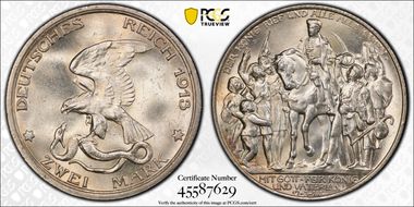 1913 2 Mk 100 Years J-109 MS64